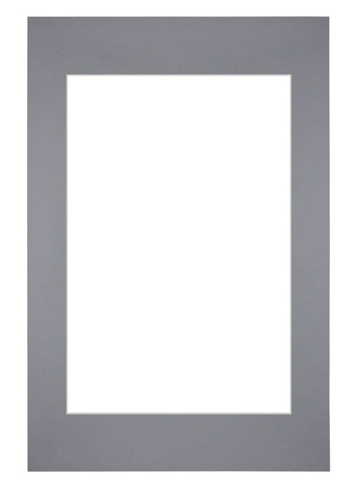 Passe Partout 40x60cm Carton Gray Edge Straight Front | Yourdecoration.com