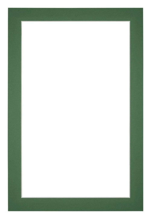 Passe Partout 40x60cm Carton Green Forest Edge 3cm Straight Front | Yourdecoration.com