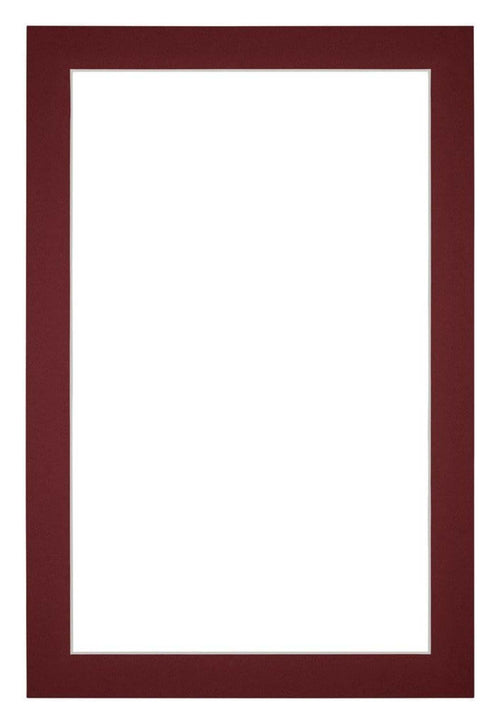 Passe Partout 40x60cm Carton Wine Red Edge 3cm Straight Front | Yourdecoration.com