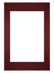 Passe Partout 40x60cm Carton Wine Red Edge Straight Front | Yourdecoration.com