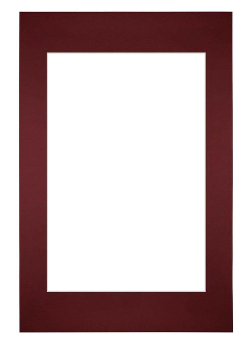 Passe Partout 40x60cm Carton Wine Red Edge Straight Front | Yourdecoration.com