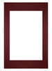 Passe Partout 40x60cm Carton Wine Red Edge Straight Front | Yourdecoration.com