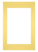 Passe Partout 40x60cm Carton Yellow Edge Straight Front | Yourdecoration.com