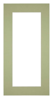 Passe Partout 40x70cm Carton Mint Green Edge 6cm Straight Front | Yourdecoration.com