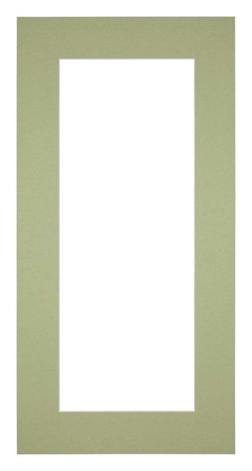 Passe Partout 40x70cm Carton Mint Green Edge 6cm Straight Front | Yourdecoration.com