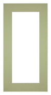 Passe Partout 40x80cm Carton Mint Green Edge 6cm Straight Front | Yourdecoration.com