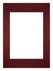 Passe Partout 42x 59-4cm A2/A3 Carton Wine Red Edge Straight Front | Yourdecoration.com