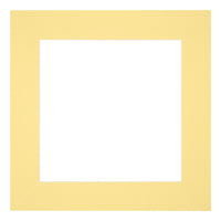 Passe Partout 45x45cm Carton Yellow Edge 6cm Straight Front | Yourdecoration.com