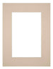 Passe Partout 45x60cm Carton Beige Edge 6cm Straight Front | Yourdecoration.com