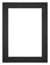 Passe Partout 45x60cm Carton Black Edge 4cm Straight Front | Yourdecoration.com