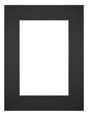 Passe Partout 45x60cm Carton Black Edge 6cm Straight Front | Yourdecoration.com