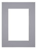 Passe Partout 45x60cm Carton Gray Edge 6cm Straight Front | Yourdecoration.com