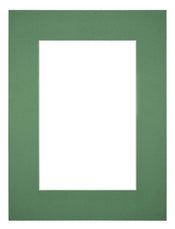 Passe Partout 45x60cm Carton Green Forest Edge 6cm Straight Front | Yourdecoration.com