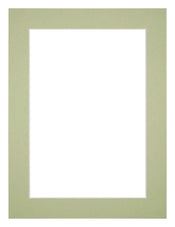 Passe Partout 45x60cm Carton Mint Green Edge 4cm Straight Front | Yourdecoration.com