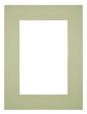 Passe Partout 45x60cm Carton Mint Green Edge 6cm Straight Front | Yourdecoration.com
