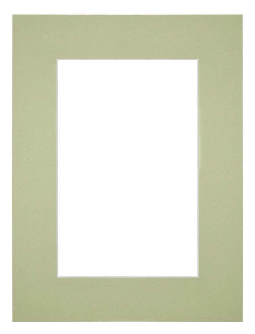 Passe Partout 45x60cm Carton Mint Green Edge 6cm Straight Front | Yourdecoration.com