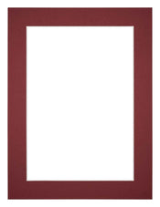 Passe Partout 45x60cm Carton Wine Red Edge 4cm Straight Front | Yourdecoration.com