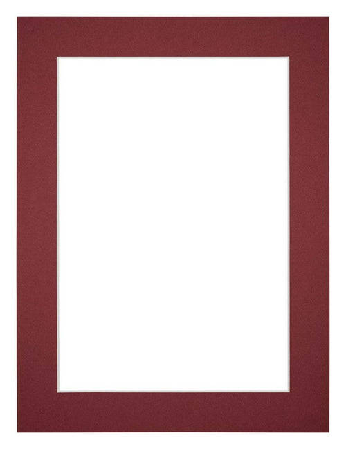 Passe Partout 45x60cm Carton Wine Red Edge 4cm Straight Front | Yourdecoration.com