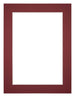 Passe Partout 45x60cm Carton Wine Red Edge 4cm Straight Front | Yourdecoration.com