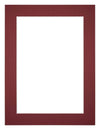 Passe Partout 45x60cm Carton Wine Red Edge 4cm Straight Front | Yourdecoration.com