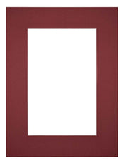 Passe Partout 45x60cm Carton Wine Red Edge 6cm Straight Front | Yourdecoration.com