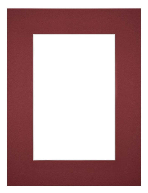 Passe Partout 45x60cm Carton Wine Red Edge 6cm Straight Front | Yourdecoration.com