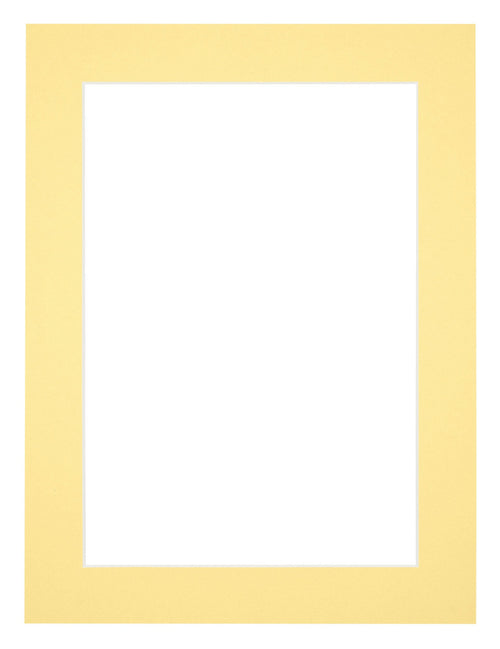 Passe Partout 45x60cm Carton Yellow Edge 4cm Straight Front | Yourdecoration.com