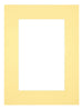 Passe Partout 45x60cm Carton Yellow Edge 6cm Straight Front | Yourdecoration.com