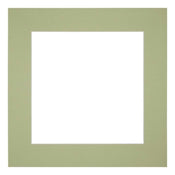 Passe Partout 50x50cm Carton Mint Green Edge 6cm Straight Front | Yourdecoration.com