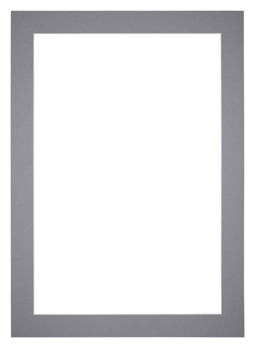 Passe Partout 50x70cm Carton Gray Edge 5cm Straight Front | Yourdecoration.com