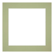 Passe Partout 55x55cm Carton Mint Green Edge 5cm Straight Front | Yourdecoration.com
