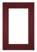 Passe Partout 61x915cm Carton Wine Red Edge 6cm Straight Front | Yourdecoration.com