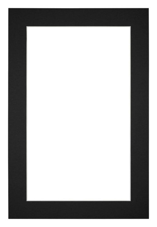 Passe Partout 62x93cm Carton Black Edge 4cm Straight Front | Yourdecoration.com