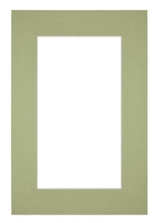 Passe Partout 62x93cm Carton Mint Green Edge 6cm Straight Front | Yourdecoration.com