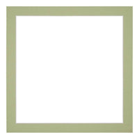 Passe Partout 70x70cm Carton Mint Green Edge 3cm Straight Front | Yourdecoration.com