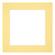 Passe Partout 70x70cm Carton Yellow Edge 6cm Straight Front | Yourdecoration.com