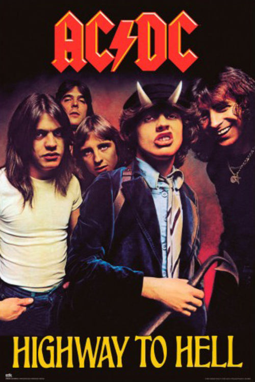 Poster Acdc Highway To Hell 61x91 5cm Grupo Erik GPE5915 | Yourdecoration.com