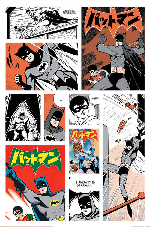 Poster Batman Bat Manga 61x91 5cm PP2401754 | Yourdecoration.com