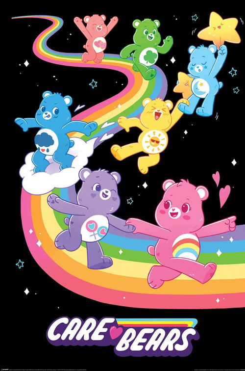 Poster Care Bears We Love Rainbows 61x91 5cm PP2400009 | Yourdecoration.com