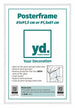 Poster Frame 61x91,5cm White Plastic Front Insert Sheet | Yourdecoration.com