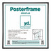 Poster Frame Plastic 40x40cm Black Mat Front Size | Yourdecoration.com