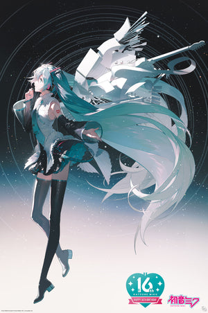 Poster Hatsune Miku Happy 16Th Birthday Miku 61x91 5cm Abystyle GBYDCO491 | Yourdecoration.com