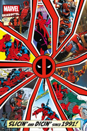 Poster Marvel Deadpool Comic 30 Years 61x91 5cm Grupo Erik GPE5882 | Yourdecoration.com