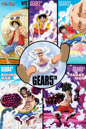Poster One Piece Gears History 61x91 5cm Abystyle GBYDCO504 | Yourdecoration.com
