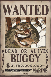 Poster One Piece Wanted Buggy Wano 38x52cm GBYDCO641 | Yourdecoration.com