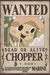 Poster One Piece Wanted Chopper Wano 38x52cm Abystyle GBYDCO647 | Yourdecoration.com