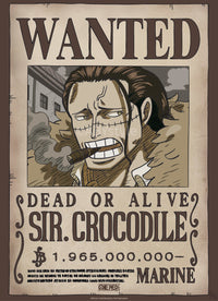Poster One Piece Wanted Crocodile Wano 38x52cm Abystyle GBYDCO640 | Yourdecoration.com