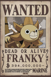 Poster One Piece Wanted Franky Wano 38x52cm Abystyle GBYDCO645 | Yourdecoration.com