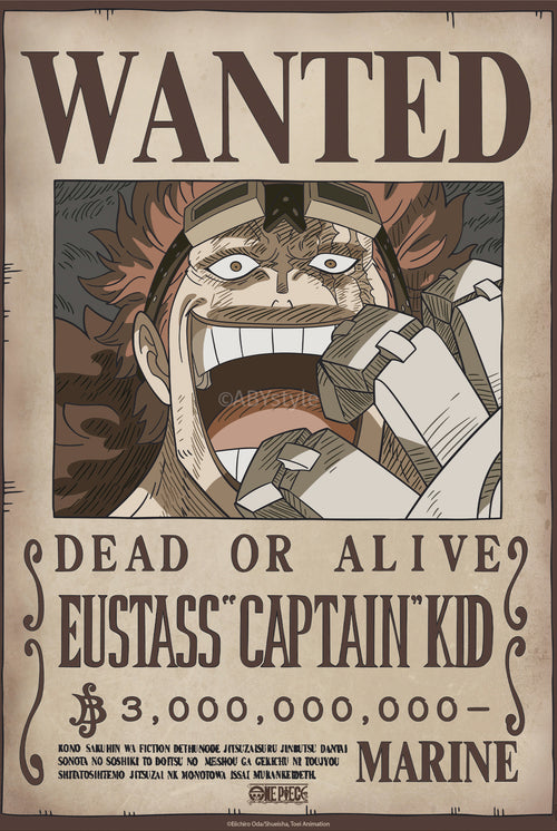 Poster One Piece Wanted Kid Wano 38x52cm GBYDCO638 | Yourdecoration.com