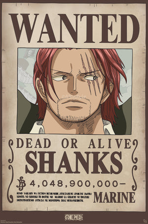 Poster One Piece Wanted Shanks Wano 38x52cm GBYDCO654 | Yourdecoration.com